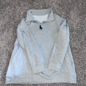 Amazon Quarter Zip light grey sweatshirt . Size XL.